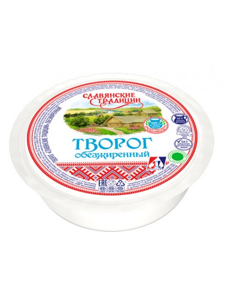 Творог 0% 350г*6 нежирный шайба Минск МЗ №1